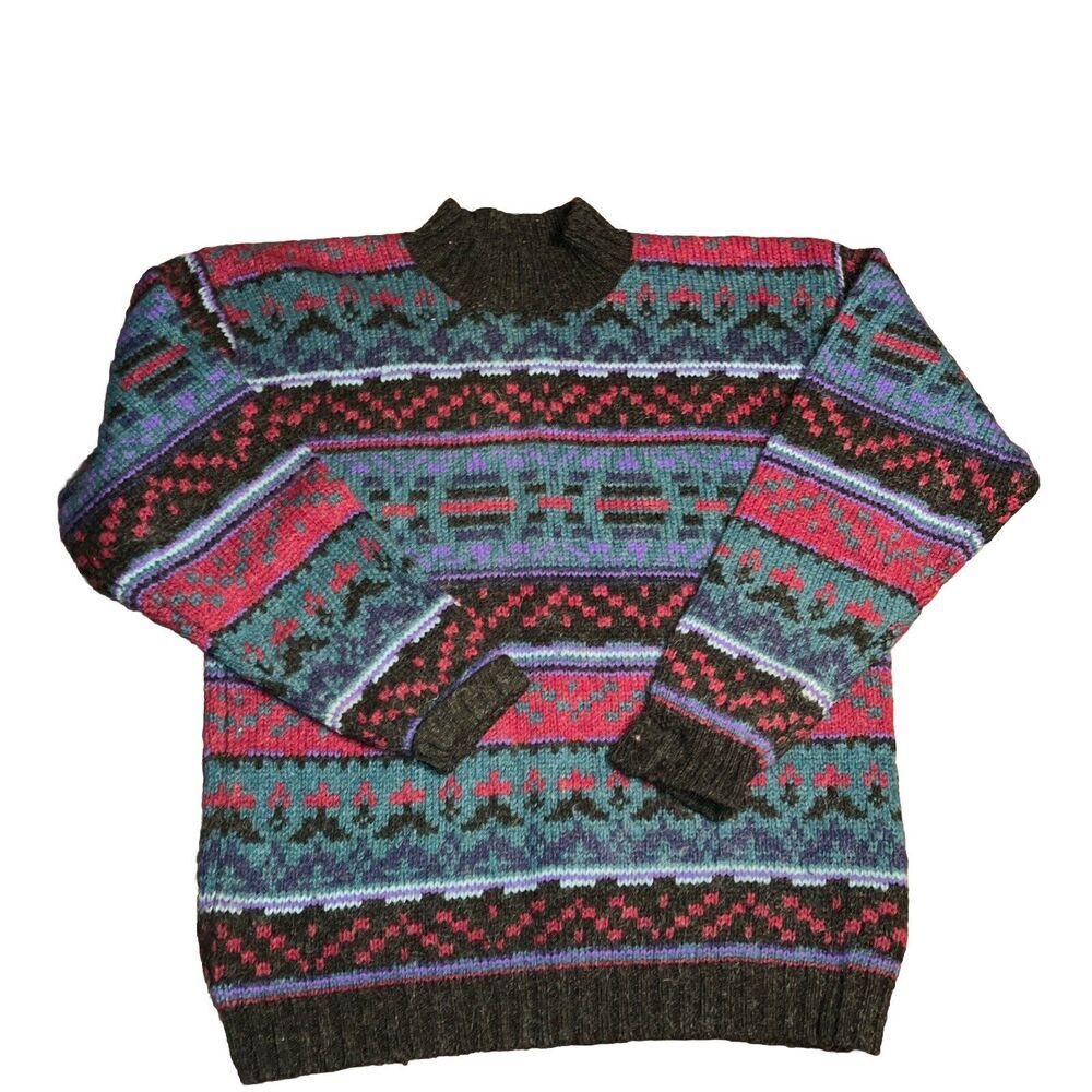 Woolrich VTG Wool Mohair Blend Pullover Sweater Womens XL Preowned Note